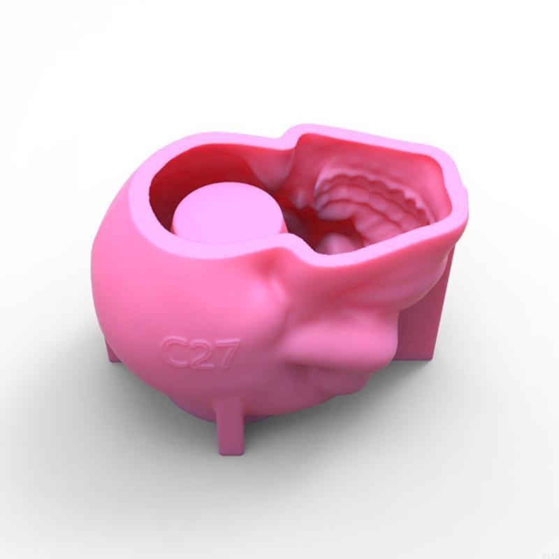 Potsticker Mold - Vaso flores caveira 3d, resina epóxi,