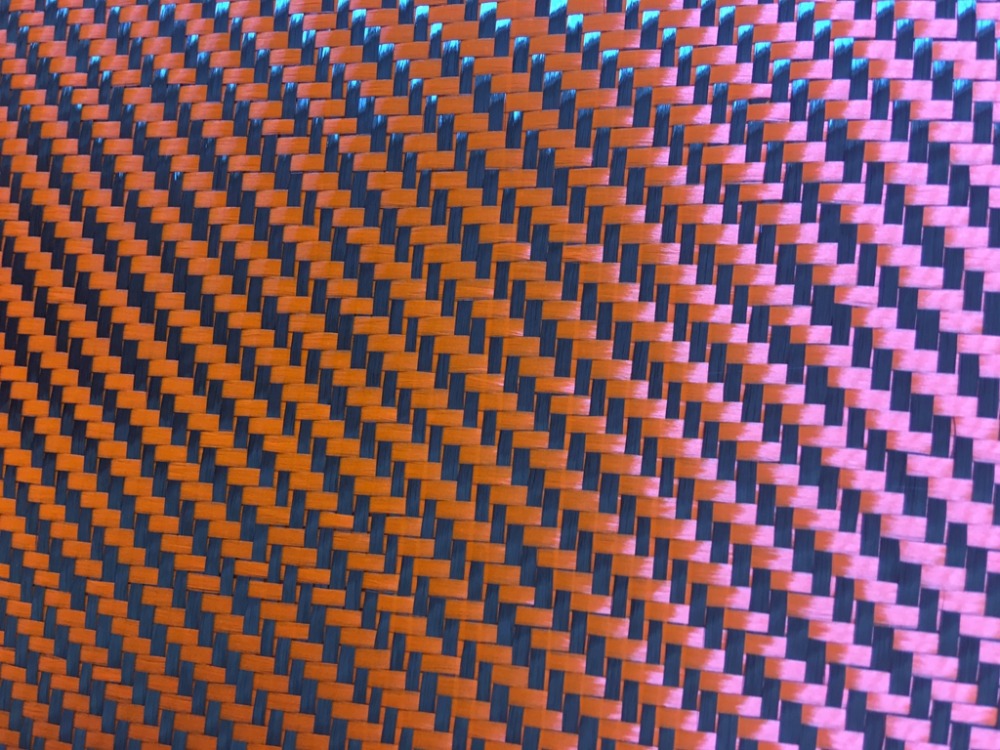 Crepe Pan Carbon - Tecido híbrido de fibra de aramida
